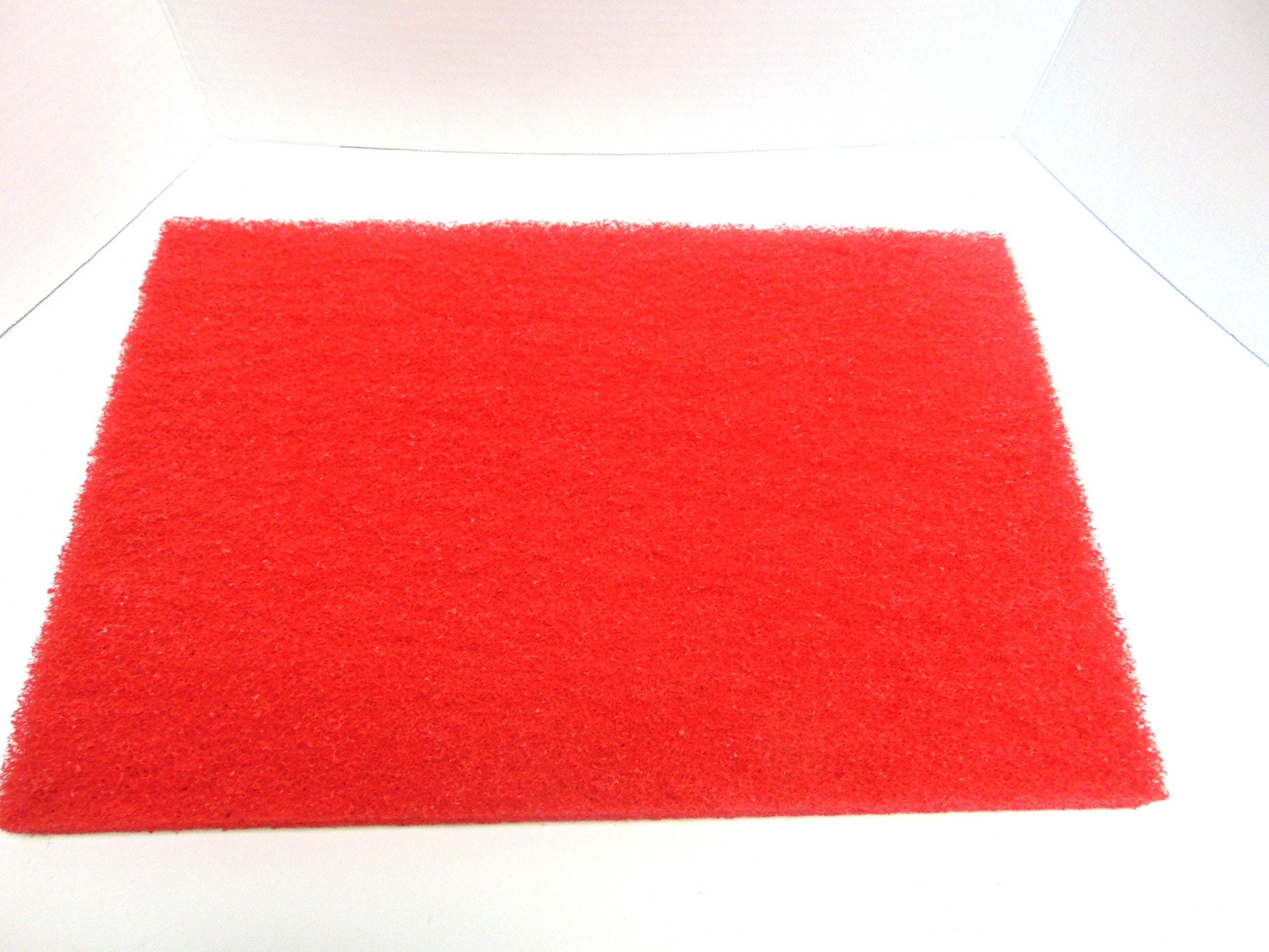 Tampon en papier abrasif 12" x 18" (rouge) (paquet de 5)
